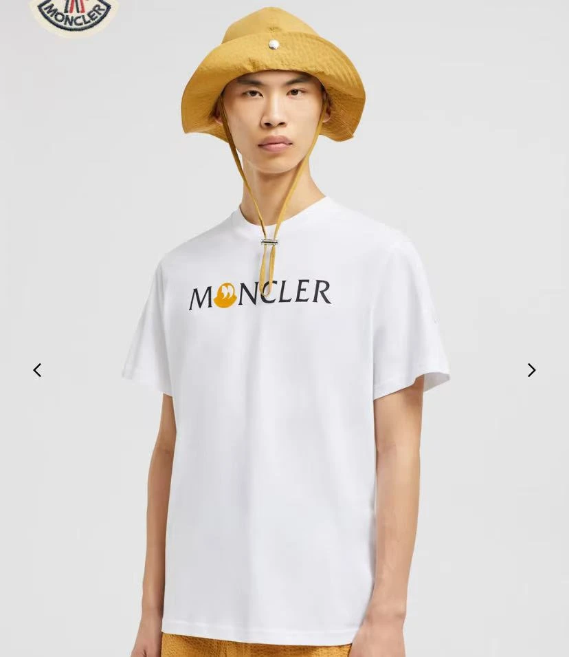 未使用 MONCLER 盟可睐 2025春夏新品 男士标点标识棉质T恤