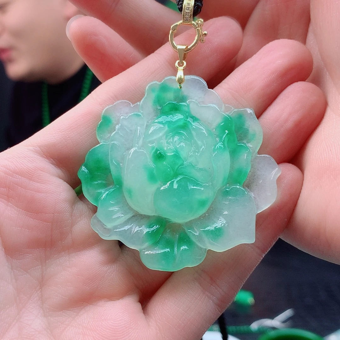 翡翠银S925镶嵌颈饰