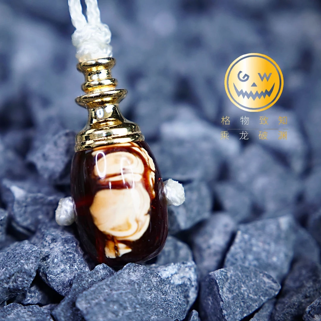 <Gw-彩沁红妖金塔三通；9*8.8*19.8>