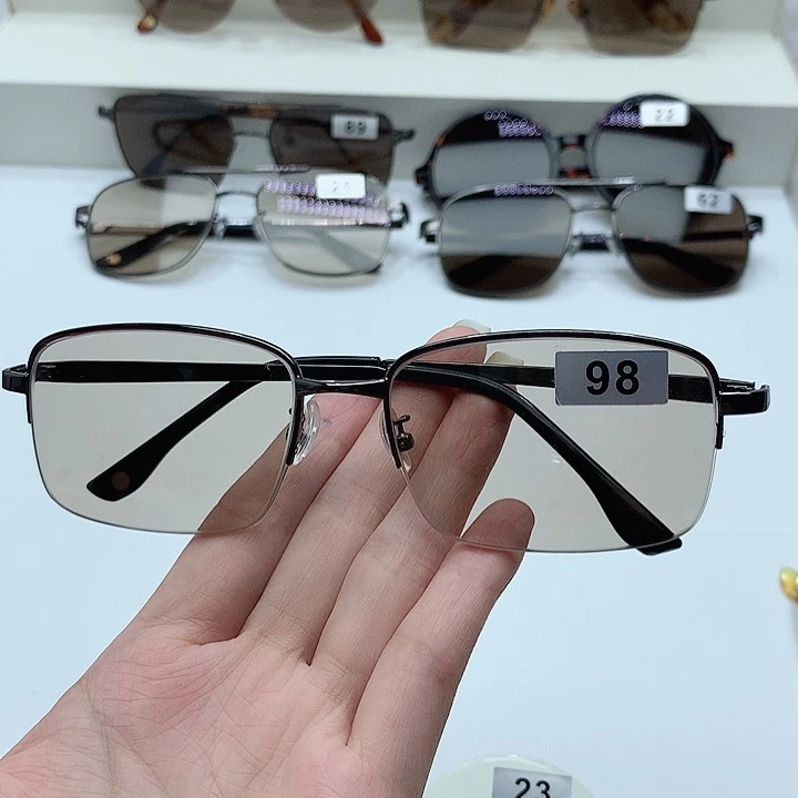 冰糖色半框眼镜98