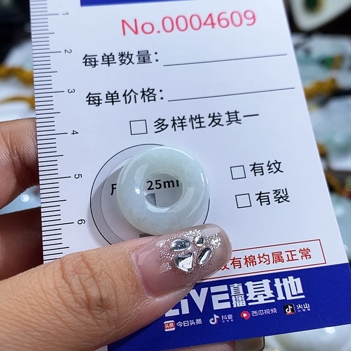 翡翠未镶嵌颈饰4609