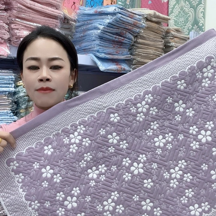 棉紫色雪花纯棉面料