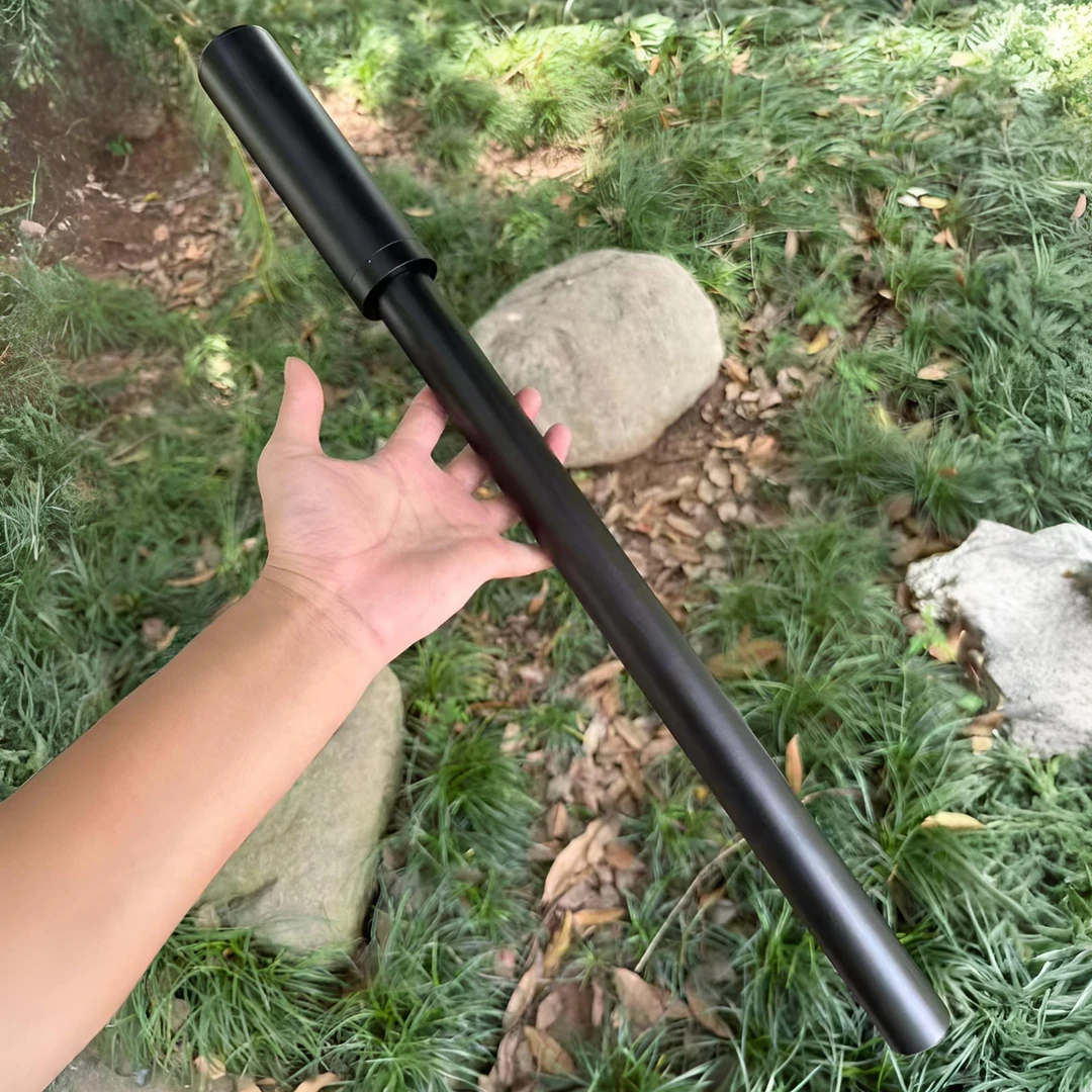 摩托车55滤清器金属消音器16mm一体回压长款消音大头消声器超静音