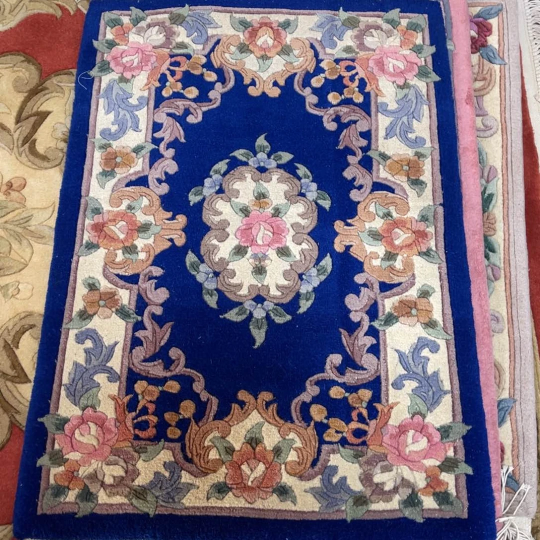 羊毛60×90纯羊毛特价加厚手工地毯