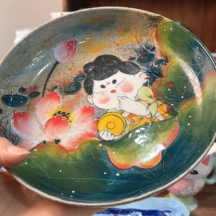 陶景德镇釉下手绘陶瓷