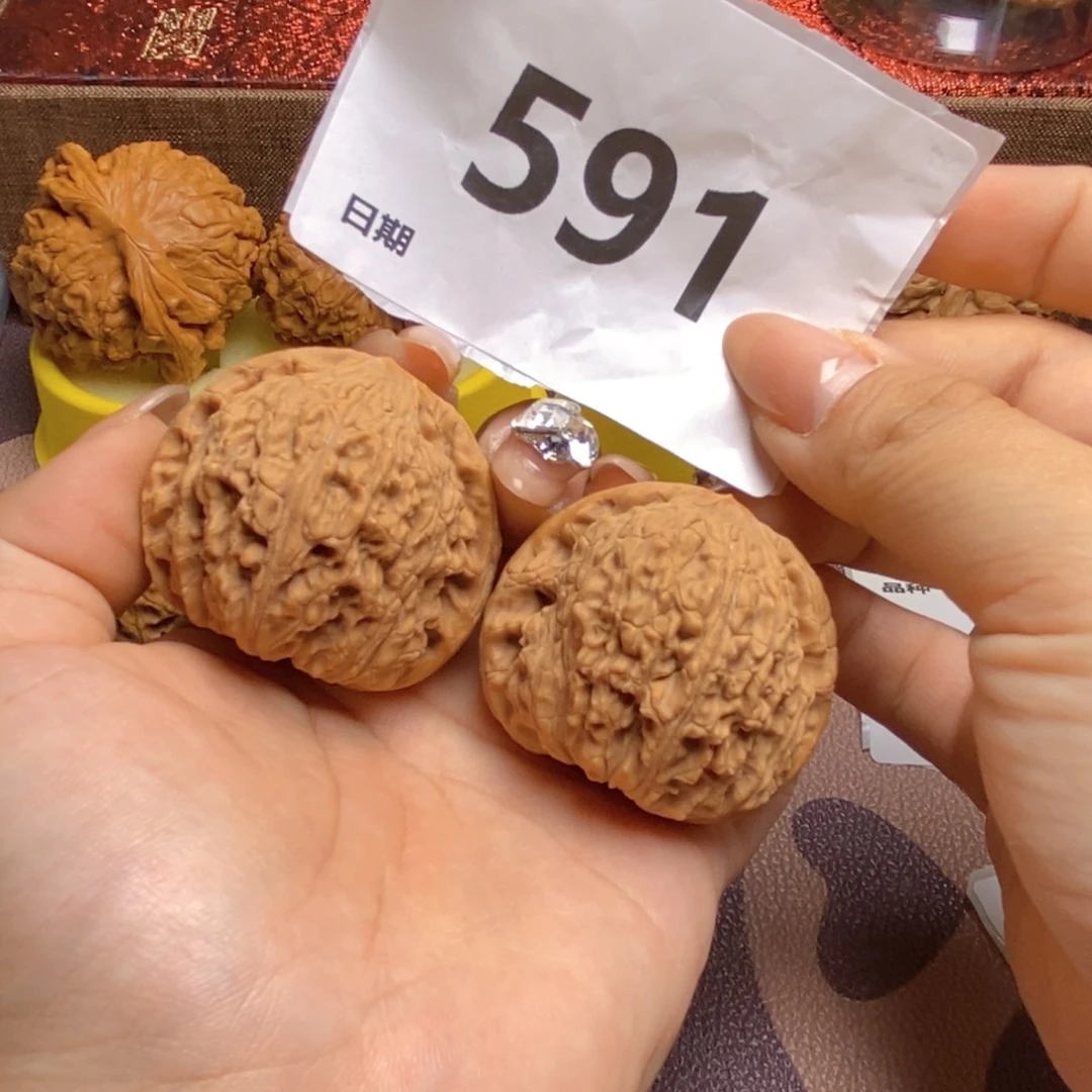 文玩核桃把件591泥鳅背42.5