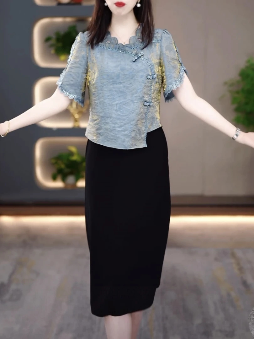 【连衣裙】2025夏季新款气质显瘦时尚百搭收腰连衣裙MY25Y1500