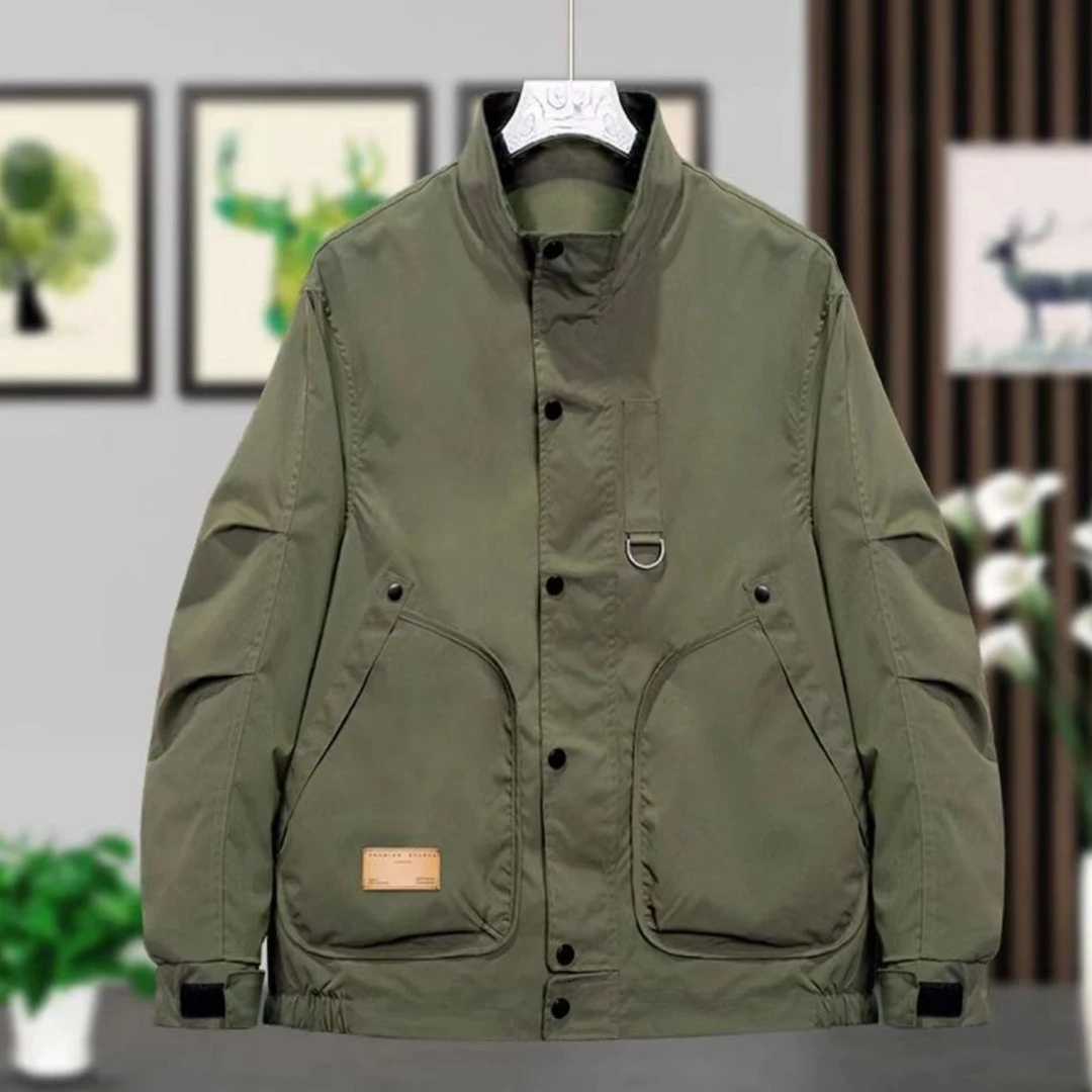 [2]春季百搭帅气简约休闲二棉夹克外套78