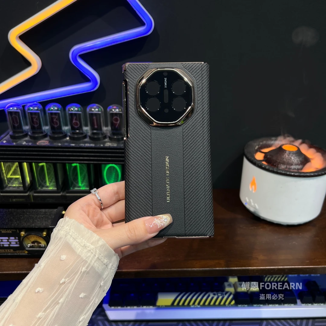 适用于华为matexts手机壳镜头全包三折叠屏matext超薄双中轴后壳