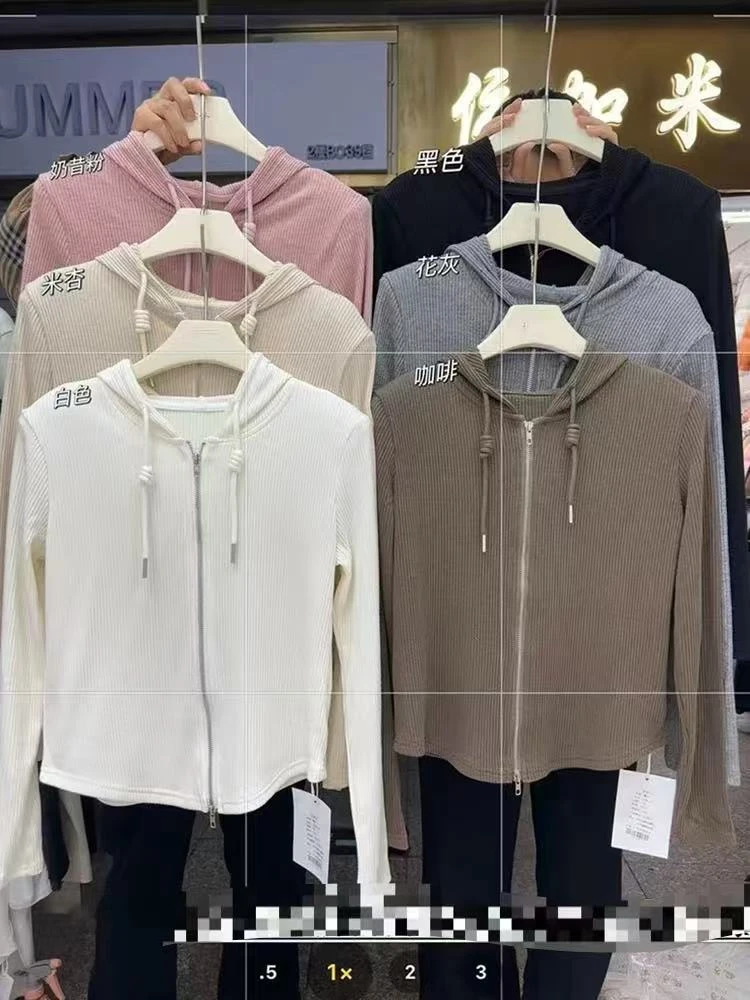 小妳XiaoNi———（冬款带帽拉链T恤2340664）