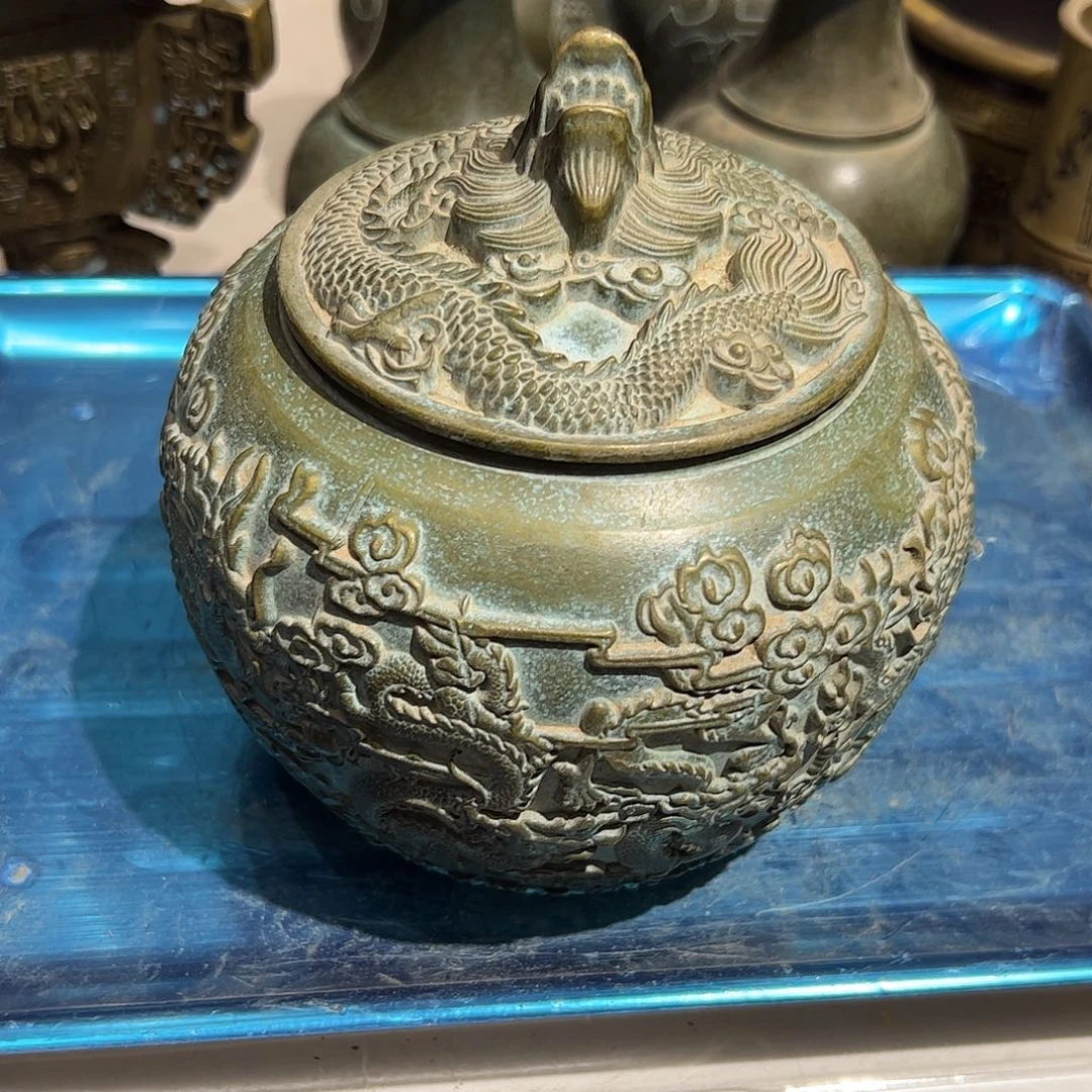 C****平微瑕疵黄铜摆件工艺品