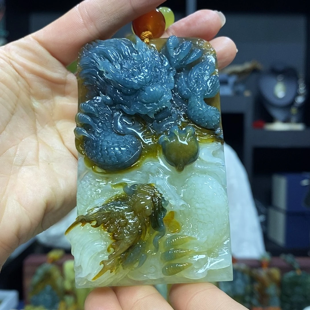 未镶嵌岫玉挂件吊坠