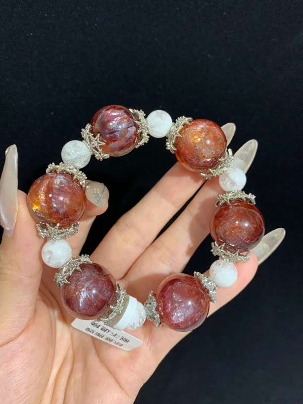 纯天然彩色百搭水晶手串多样性发其一小众珠宝