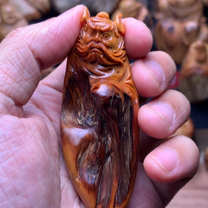 柏木（崖柏）崖柏陈化料手把件