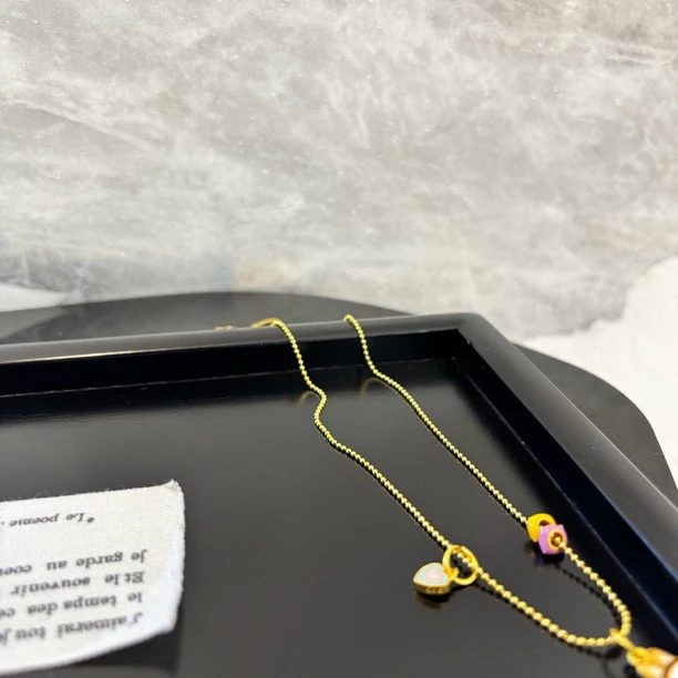 铜合金项链 拉家爱心项链XL3289