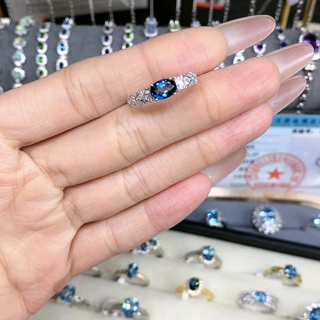 知***运碧玺猫眼耳饰银S925镶嵌