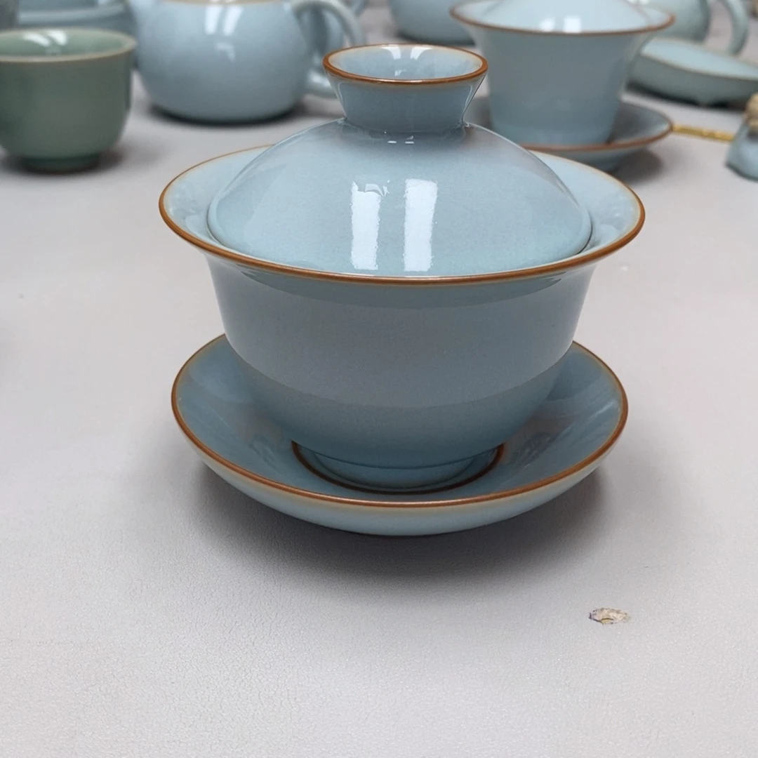 二****院元宝盖碗带礼盒，