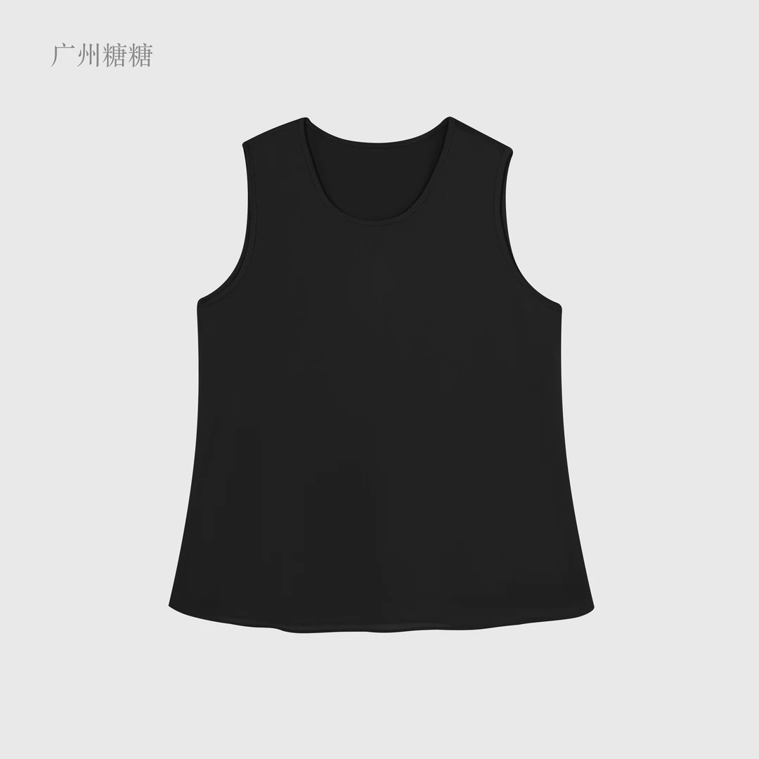 夏季新款双层雪纺拼接面料通勤舒适简约女士打底背心【6918】NN