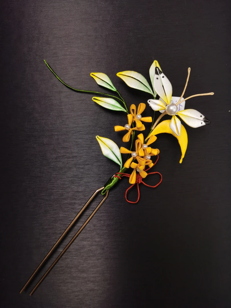 原创手工非遗缠花发簪子古风复古发饰现代百搭收藏中国风汉服发钗