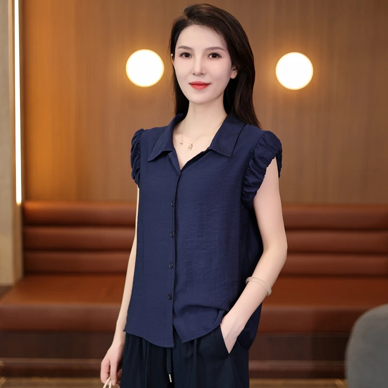 法式泡泡袖衬衫女2025夏季新款设计感洋气质减龄小衫百搭显瘦上衣