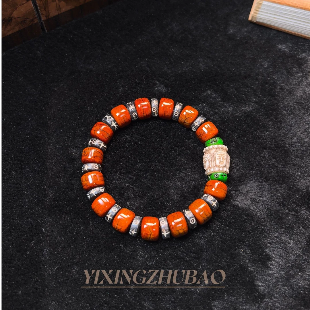 藏式高端骨质手串1.2F