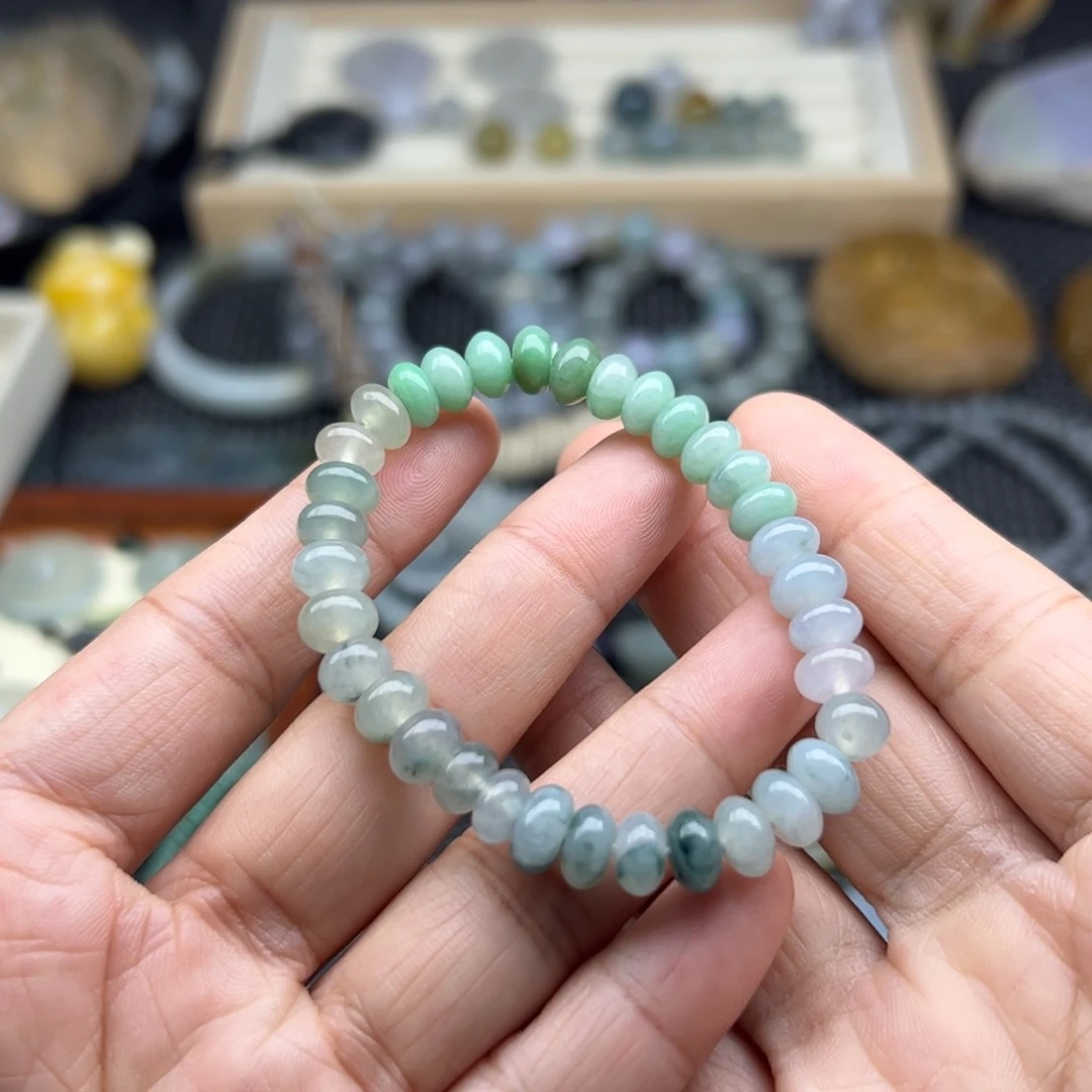 颈饰未镶嵌翡翠算盘珠