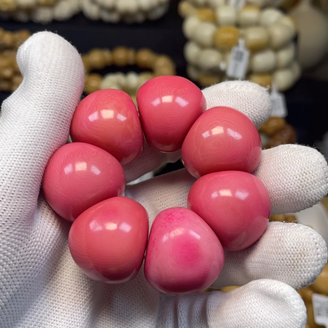 吊坠菩提根/象牙果109粉色嘟嘟肠23+12颗全品