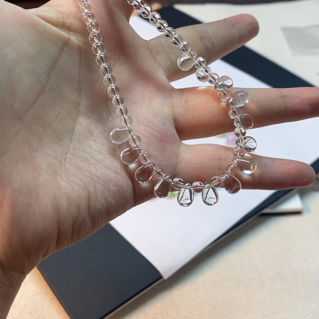 无非金属项链白水全净体 水滴新款