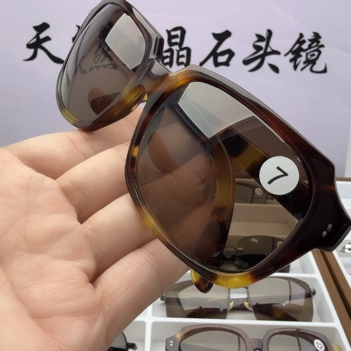 无框款天然帽帽，高货水晶石头镜