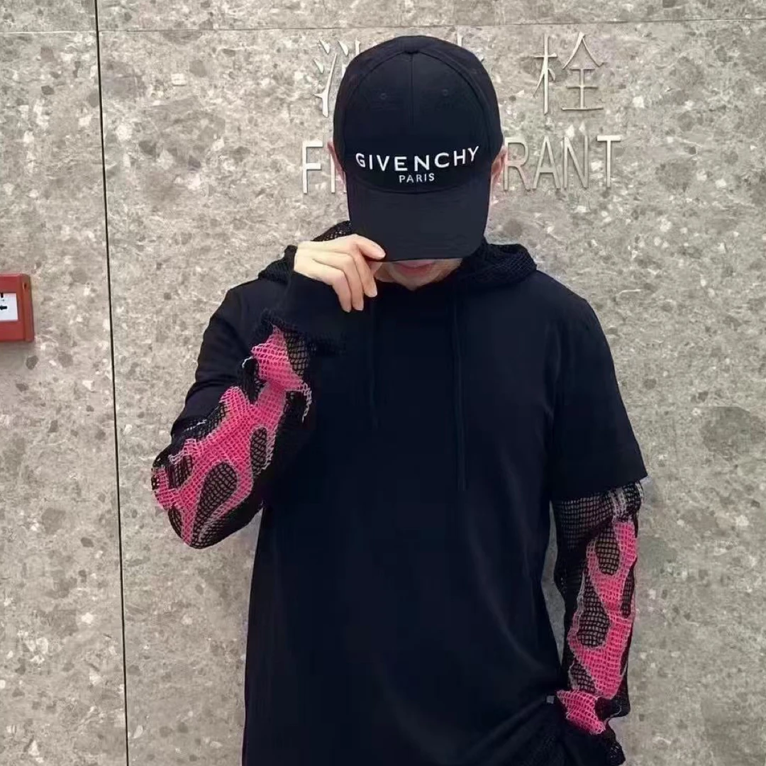 99新 Givenchy/纪梵希 yy 假两件麒麟臂帽衫 XL码 017946