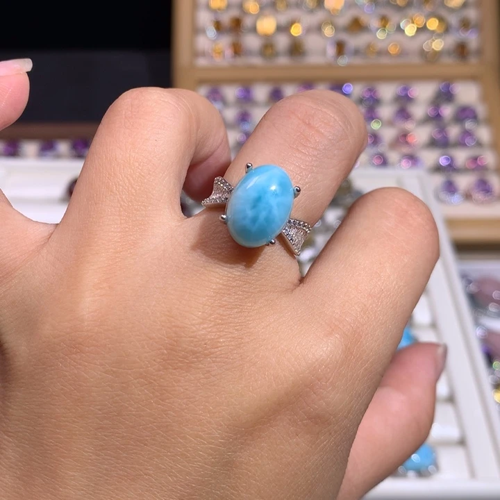 【闪购商品】水晶戒指银S925镶嵌?****子戒指