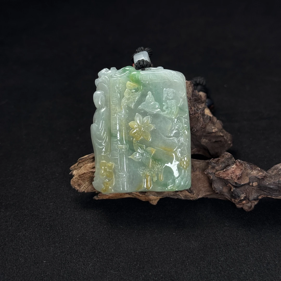 【诚翠拍品第一百零八期午】翡翠79吊坠PJY5012