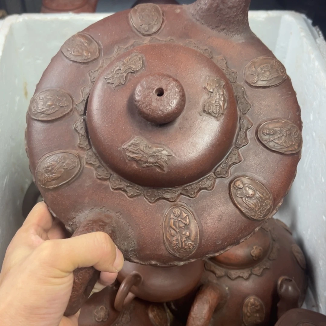 良***方茶壶紫砂宜兴原矿紫砂壶1200毫升容量
