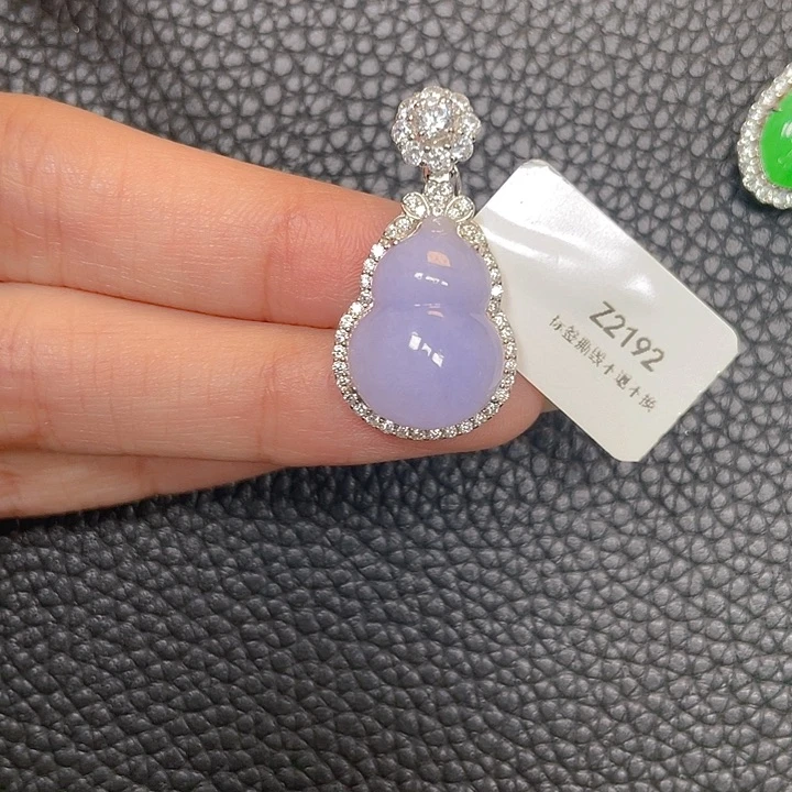 翡翠银S925镶嵌吊坠(不含链)