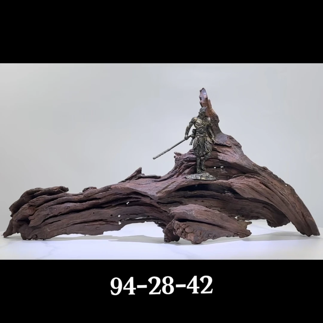 鱼缸造景紫柚木沉木南美树桩拱桥