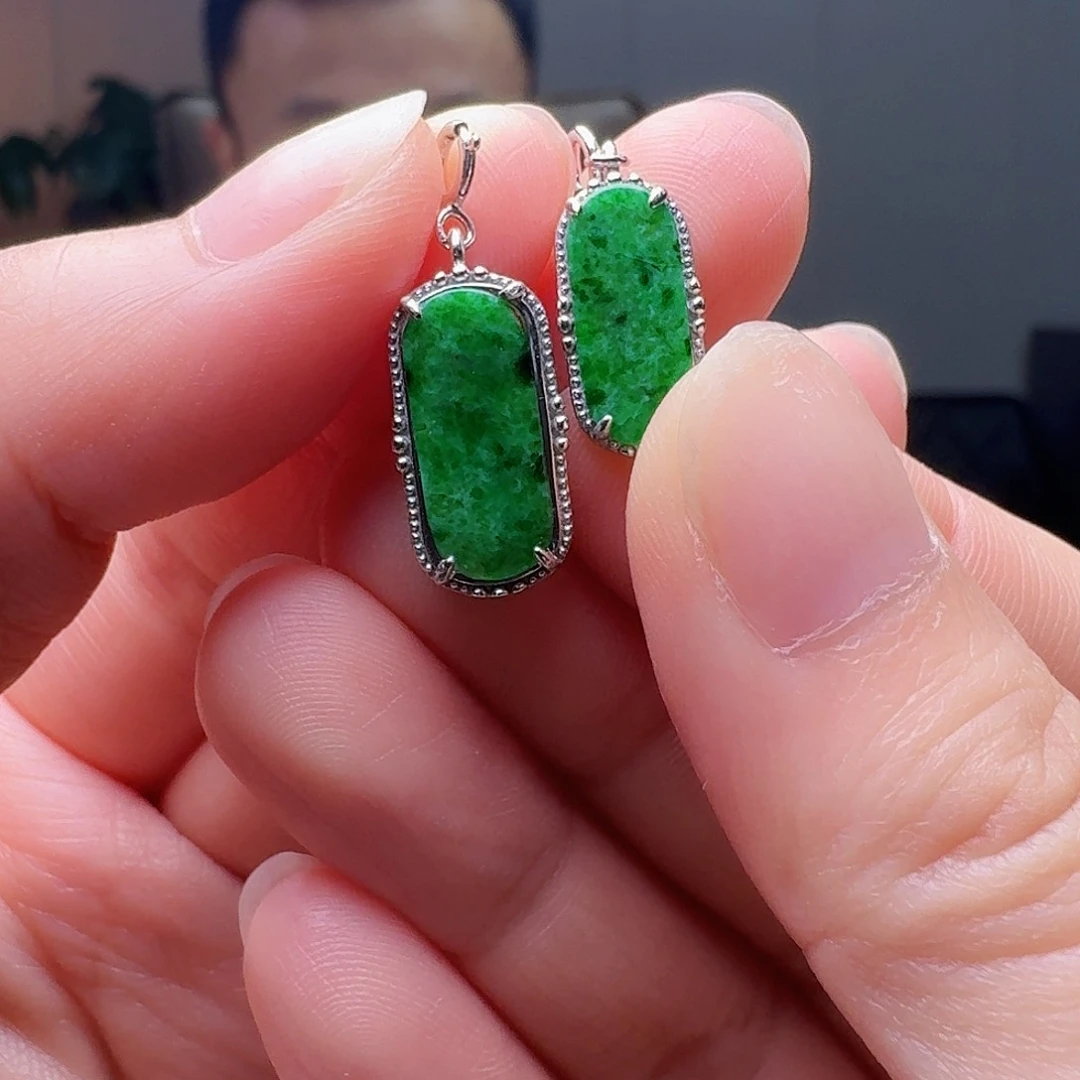 翡翠银S925镶嵌吊坠(不含链)多样性发货其一