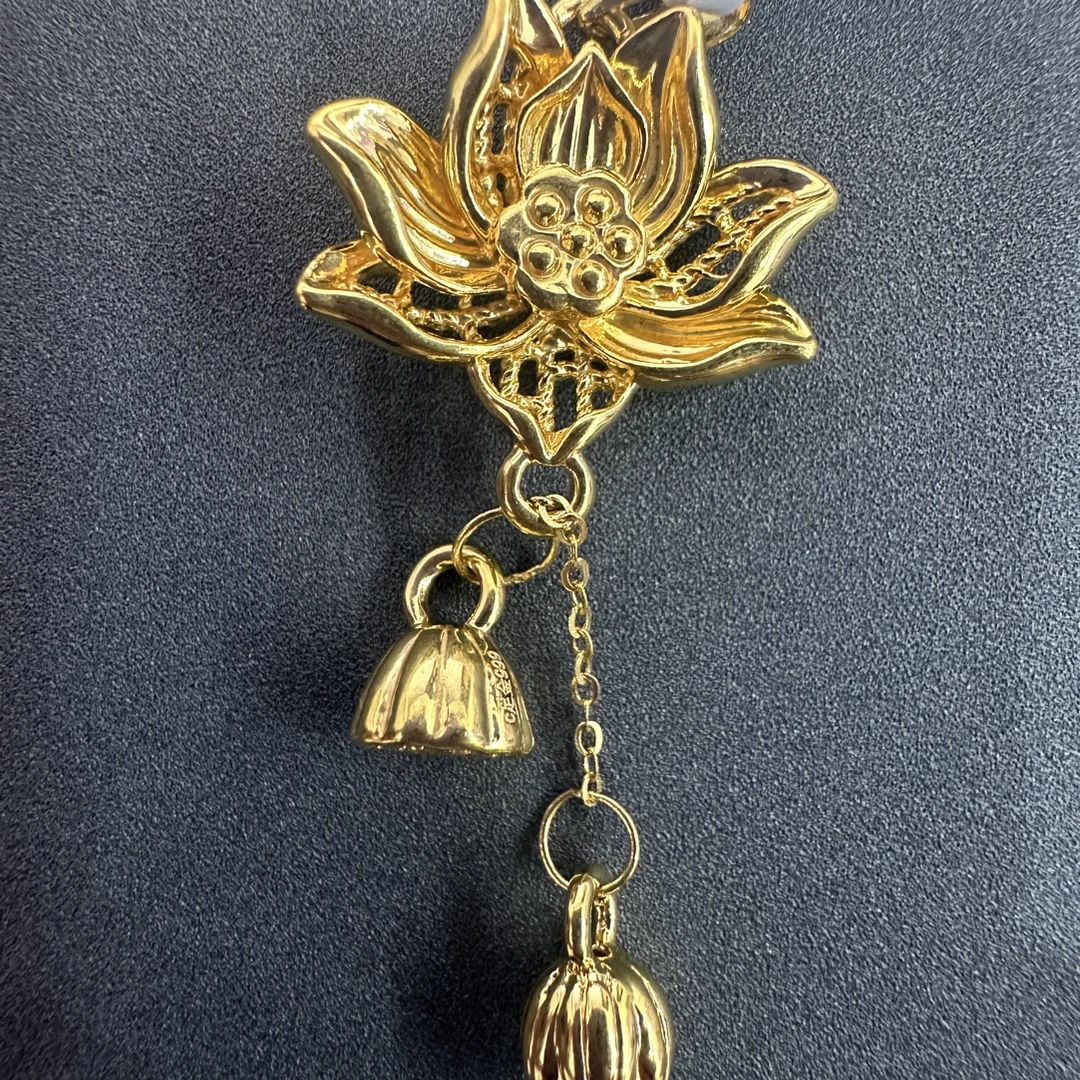 【夏夏专享】足金999 莲金铃 GP 1.46 攒金有道