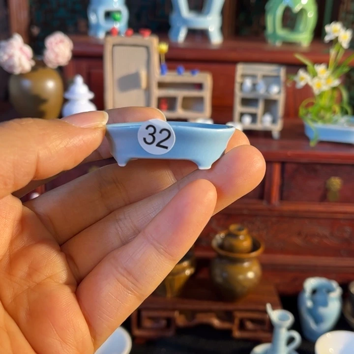 摆件微陶老王迷你花瓶