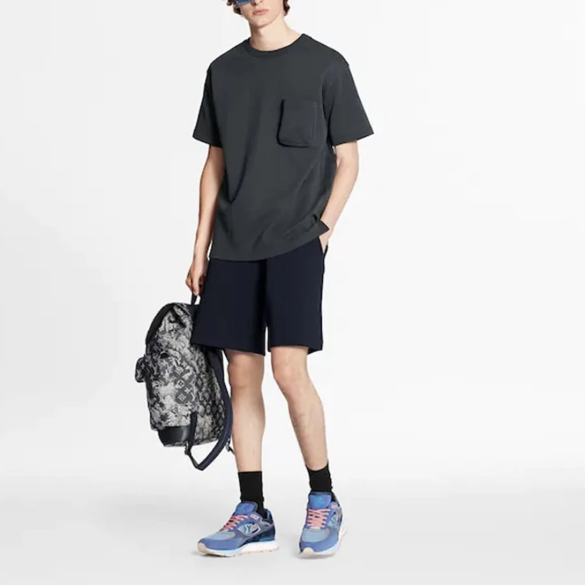 95新 LouisVuitton/路易威登 3833/灰色暗纹满印短袖/XS码/98新