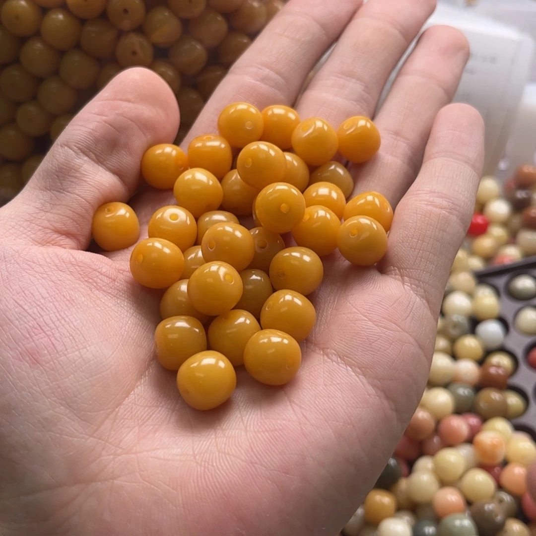 【闪购商品】白玉菩提吊坠c11/100+20颗鸡油黄