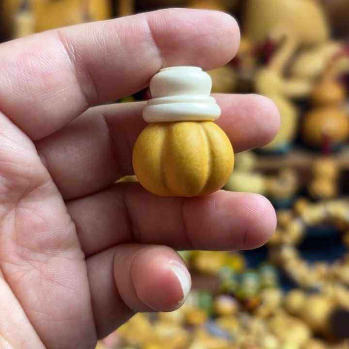 故***呀木天然葫芦小花墩镶口