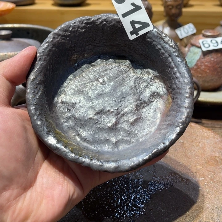 手工制作柴烧壶承814