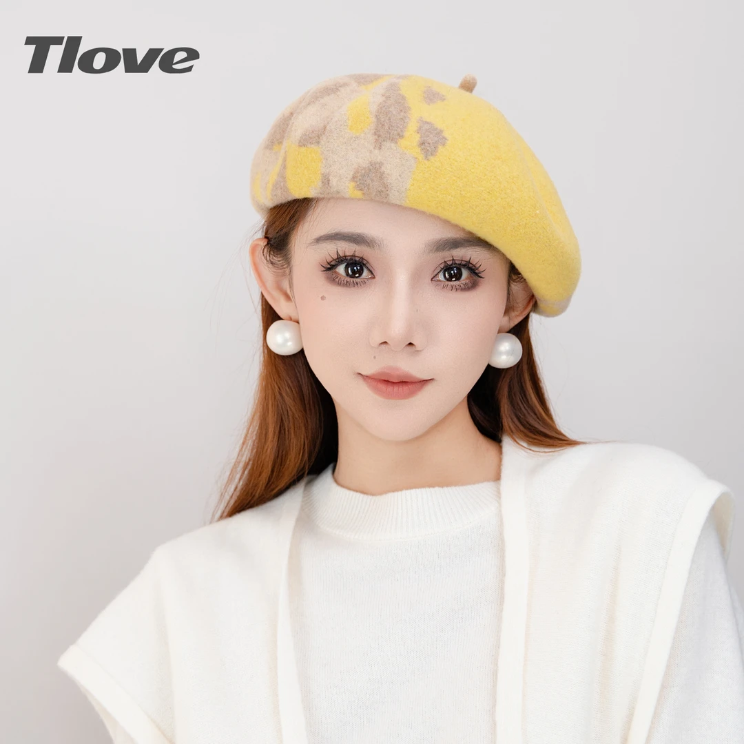 9882百搭圆顶贝雷帽帽子森系贝雷帽韩版冬季秋冬