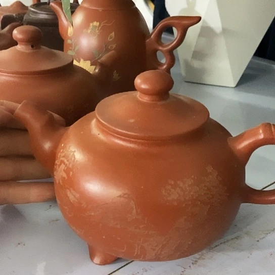 茶壶绿泥宜兴紫砂全手工制作工艺