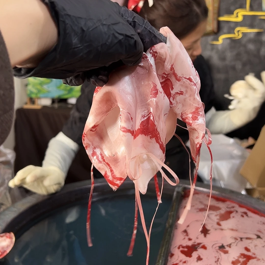 630丝带方巾晚枫色