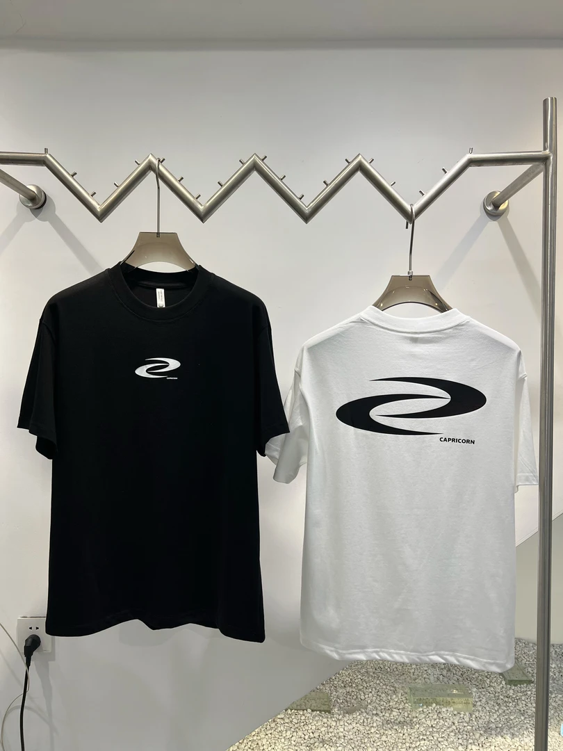 8826重磅纯棉圆领短袖夏季百搭简约男女款流行印花纯色T恤打底衫