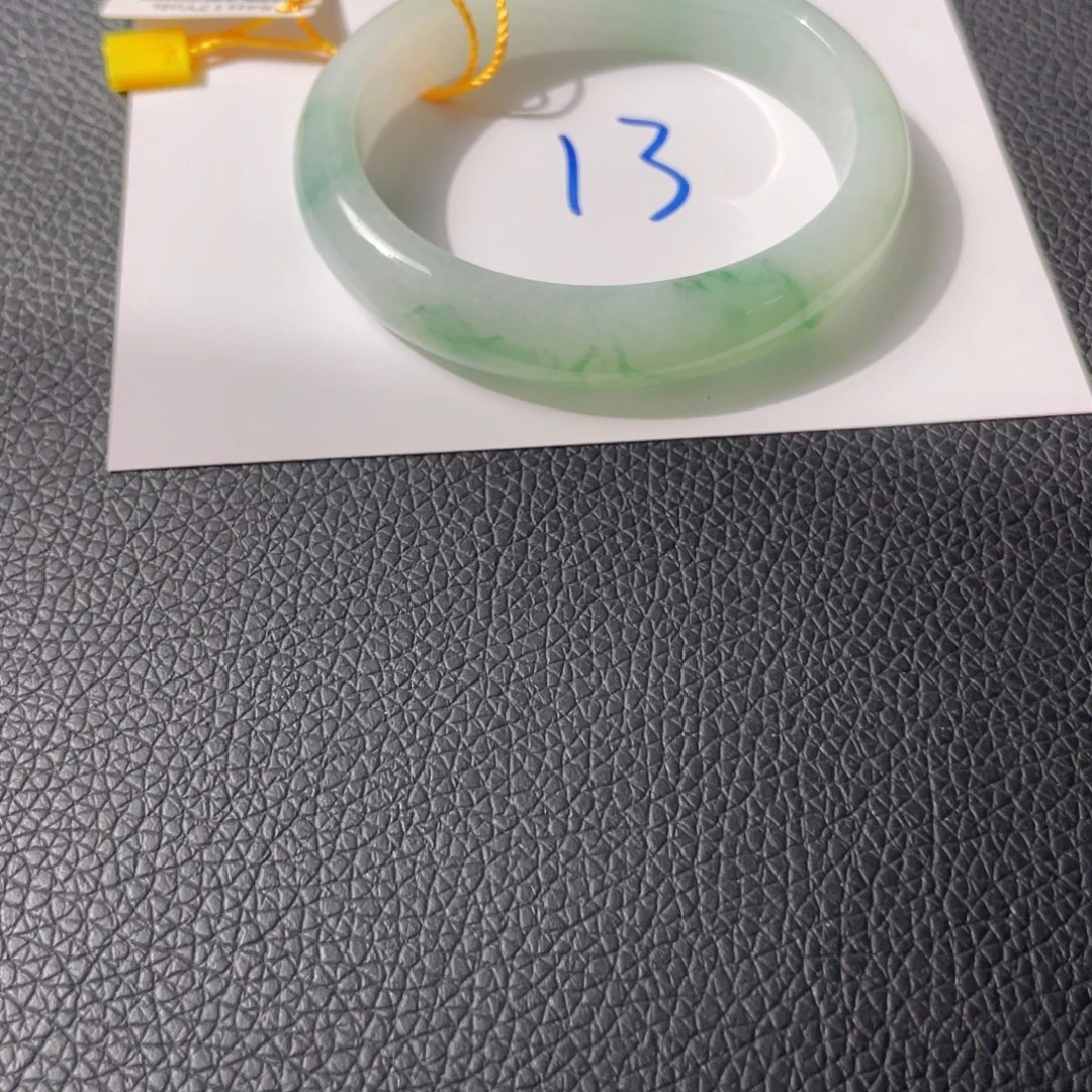 翡翠未镶嵌手镯13号，54贵妃