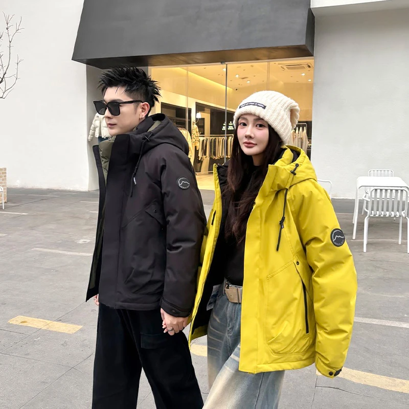 Y 9999款4 冬季御寒保暖锁温滑雪防寒服情侣款男女百搭断码外套