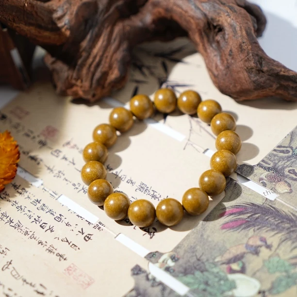 【栀子花】12mm非遗古法72233合香珠手串