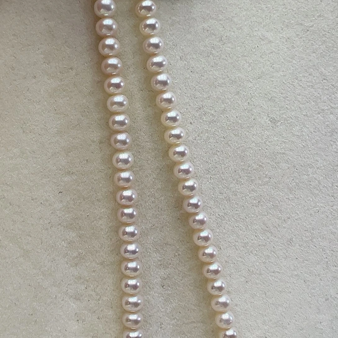 颈饰淡水珍珠银S925镶嵌➕5-5.5高品极光炫彩